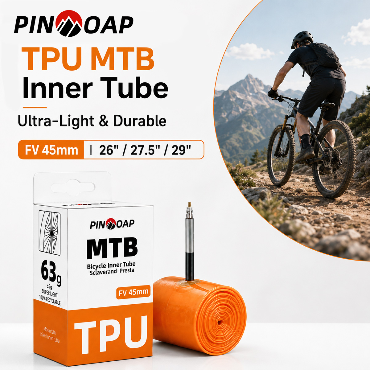 Mountain Biking Shoes - PINMOAP TPU MTB Inner Tube 26