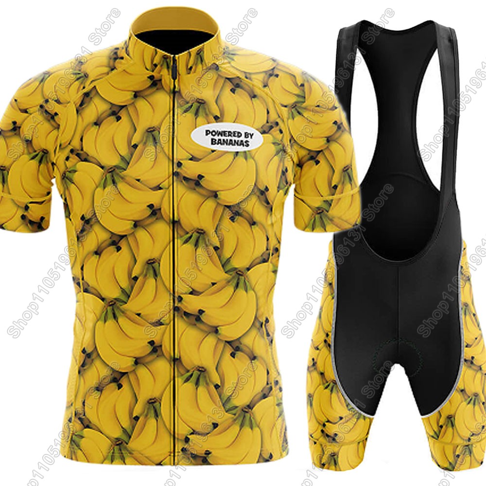 Mountain Biking Pants - Powerouge-By-Bananas 2026 Cycling Jersey Set Summer