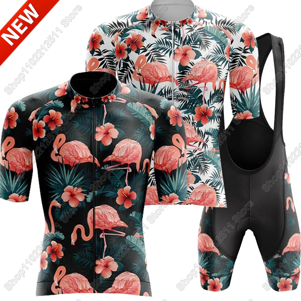 Mountain Biking Pants - 2025 Flamingo Cycling Jersey Set Bicycle