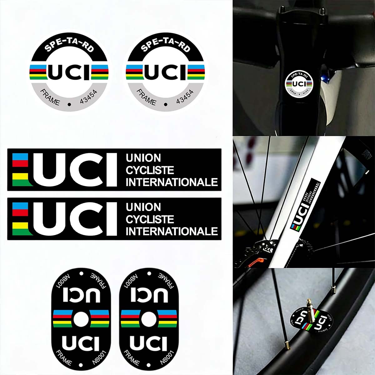 UCI Cycling Frame Stickers Dur - огляд і ціна Mountain Biking Helmet