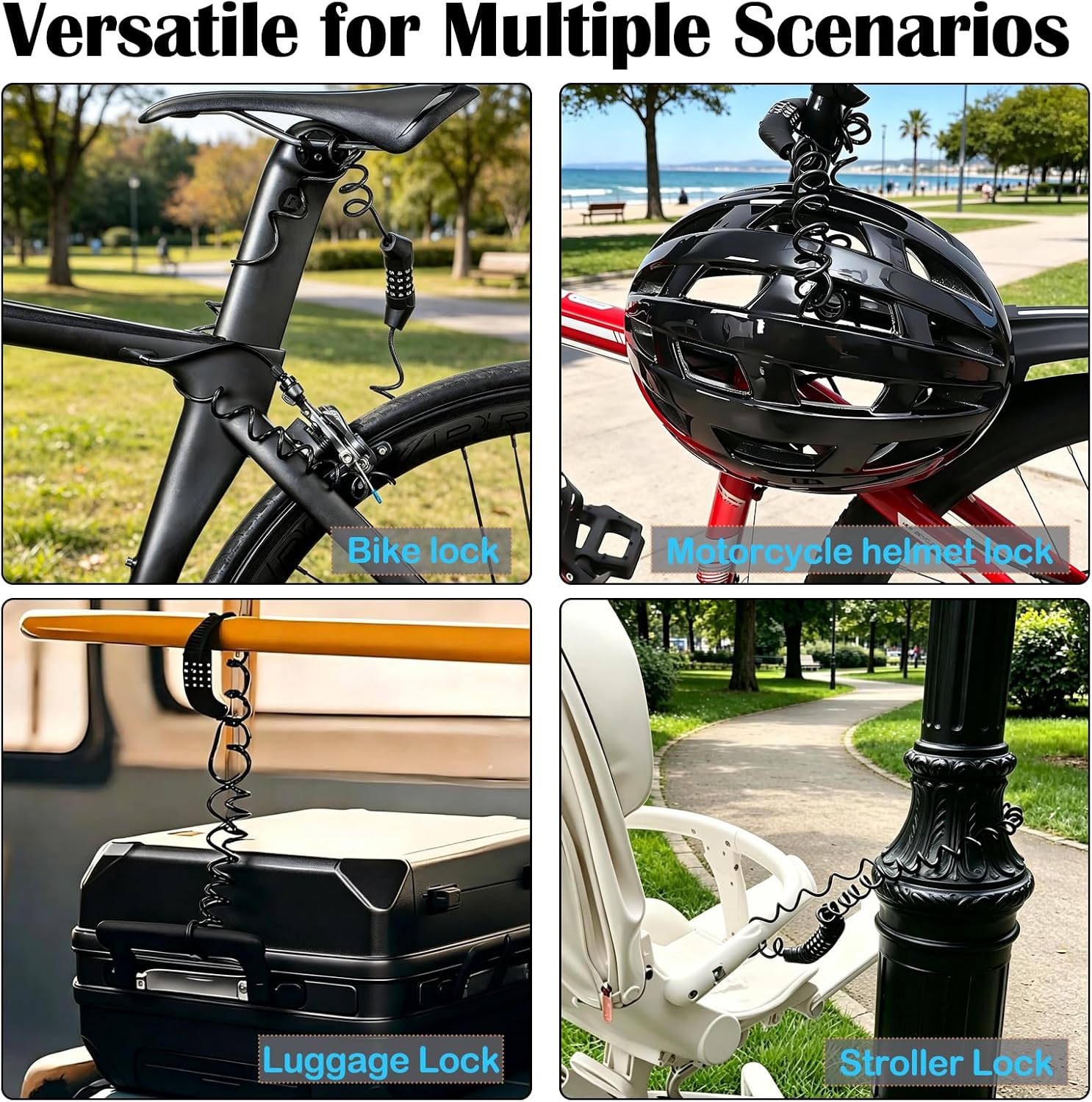 4-Digit Password Bike Lock Por - огляд і ціна Mountain Biking Helmet