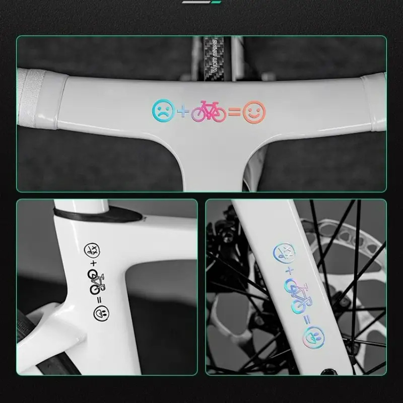 4pcs Happy Face Bike Sticker S - огляд і ціна Mountain Biking Helmet
