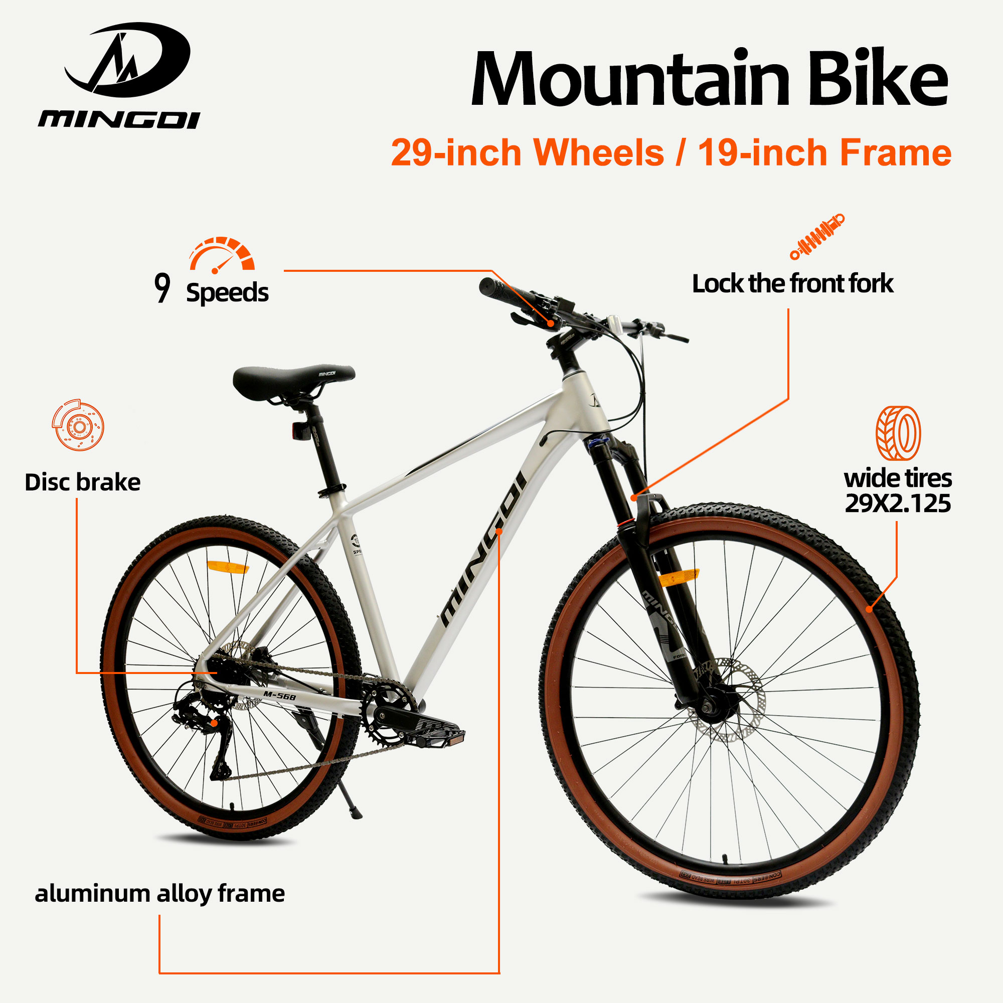 29 Inch Mountain Bike 19 Inch  - огляд і ціна Mountain Biking Gear For Men